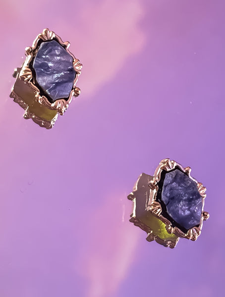 Diamond Shape Pendant with Stone - 2pcs