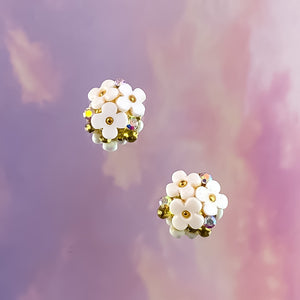 White Flower Cluster - 2pcs